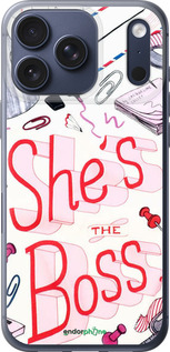 Силиконовый чехол she's the  boss для Apple iPhone 17 PRO - 4254u-4030 изображение 