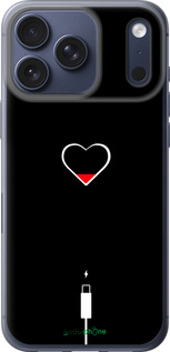 Силиконовый чехол Подзарядка сердца для Apple iPhone 17 PRO - 4274u-4030 изображение 