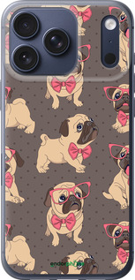 Силиконовый чехол мопсики 2 для Apple iPhone 17 PRO - 4362u-4030 изображение 