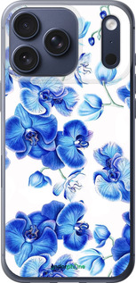 Силиконовый чехол Голубые орхидеи для Apple iPhone 17 PRO - 4406u-4030 изображение 