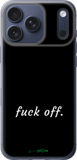 Силиконовый чехол Fuck off для Apple iPhone 17 PRO - 4731u-4030 изображение 