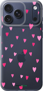 Силиконовый чехол Сердечки 2 для Apple iPhone 17 PRO - 4763u-4030 изображение 