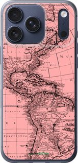 Силиконовый чехол Карта для Apple iPhone 17 PRO - 4794u-4030 изображение 