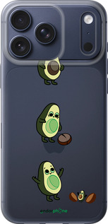 Силиконовый чехол Авокадо 1 для Apple iPhone 17 PRO - 4857u-4030 изображение 