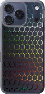 Силиконовый чехол Переливающиеся соты для Apple iPhone 17 PRO - 498u-4030 изображение 