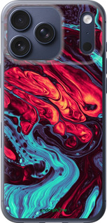 Силиконовый чехол Синяя красная абстакция для Apple iPhone 17 PRO - 5339u-4030 изображение 