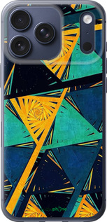 Силиконовый чехол Арт, абстракция, желтый, синий для Apple iPhone 17 PRO - 5382u-4030 изображение 