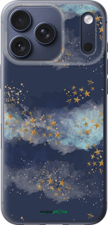 Силиконовый чехол Ночь золотые звезды для Apple iPhone 17 PRO - 5421u-4030 изображение 