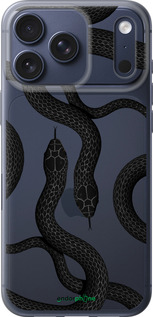Силиконовый чехол Змеи для Apple iPhone 17 PRO - 5473u-4030 изображение 