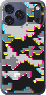 Силиконовый чехол Пиксельный камуфляж для Apple iPhone 17 PRO - 5481u-4030 изображение 