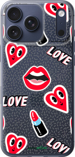 Силиконовый чехол Стикеры v3 для Apple iPhone 17 PRO - 5502u-4030 изображение 