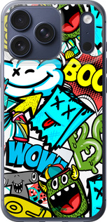 Силиконовый чехол Стикеры v4 для Apple iPhone 17 PRO - 5508u-4030 изображение 