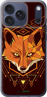 Силиконовый чехол Лиса геометрия для Apple iPhone 17 PRO - 5607u-4030 изображение 