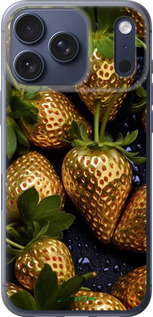 Силиконовый чехол Золотая клубника для Apple iPhone 17 PRO - 5637u-4030 изображение 