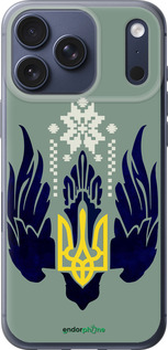 Силиконовый чехол Тризуб с крыльями для Apple iPhone 17 PRO - 5640u-4030 изображение 