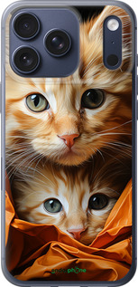 Силіконовий чехол Котики 2 для Apple iPhone 17 PRO - 5664u-4030 изображение 