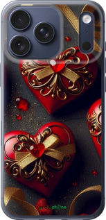 Силиконовый чехол Сердечки v4 для Apple iPhone 17 PRO - 5834u-4030 изображение 