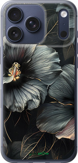 Силіконовий чехол Чорні квіти для Apple iPhone 17 PRO - 6031u-4030 изображение 