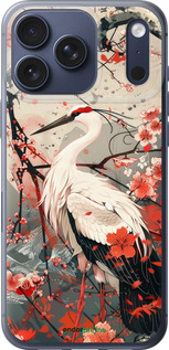 Силиконовый чехол Аист в цвету сакуры для Apple iPhone 17 PRO - 6109u-4030 изображение 