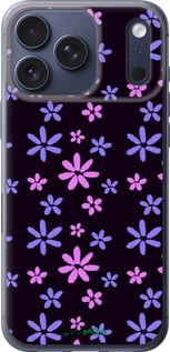 Силиконовый чехол с  цветами для Apple iPhone 17 PRO - 6258u-4030 изображение 