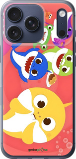 Силиконовый чехол Бейби Шаркс для Apple iPhone 17 PRO - 6305u-4030 изображение 