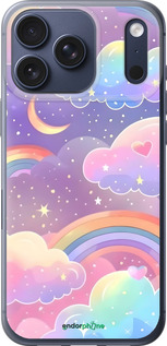 Силиконовый чехол Облака и радуга для Apple iPhone 17 PRO - 6312u-4030 изображение 