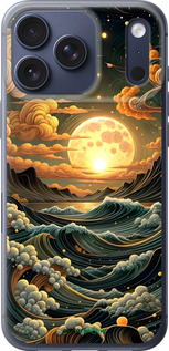 Силиконовый чехол Арт волны для Apple iPhone 17 PRO - 6332u-4030 изображение 