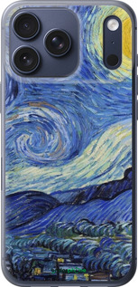 Силиконовый чехол «Звездная ночь» Винсента Ван Гога для Apple iPhone 17 PRO - 6433u-4030 изображение 
