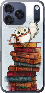 Силиконовый чехол Сова и книги для Apple iPhone 17 PRO - 6436u-4030 изображение 