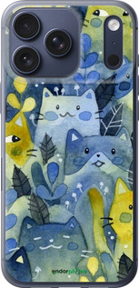 Силиконовый чехол С изображением кошачьего леса для Apple iPhone 17 PRO - 6447u-4030 изображение 