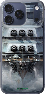 Силиконовый чехол Линкор, world of tanks, wargaming, военный корабль для Apple iPhone 17 PRO - 6453u-4030 изображение 