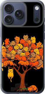 Силиконовый чехол Дерево и котики для Apple iPhone 17 PRO - 6516u-4030 изображение 