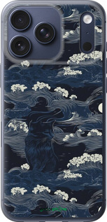 Силиконовый чехол Морская тематика в стиле арт-деко для Apple iPhone 17 PRO - 6520u-4030 изображение 