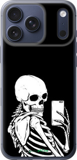 Силиконовый чехол Скелет делает Selfie для Apple iPhone 17 PRO - 6535u-4030 изображение 