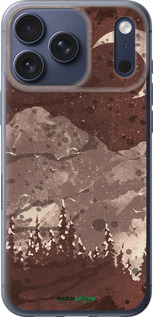 Силиконовый чехол С изображением лунного пейзажа в ночном лесу для Apple iPhone 17 PRO - 6546u-4030 изображение 