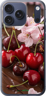 Силиконовый чехол Вишня в шоколаде для Apple iPhone 17 PRO - 6698u-4030 изображение 