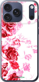 Силиконовый чехол Нарисованные розы для Apple iPhone 17 PRO - 724u-4030 изображение 