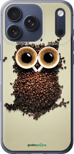 Силиконовый чехол Сова из кофе для Apple iPhone 17 PRO - 777u-4030 изображение 