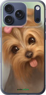 Силиконовый чехол Нарисованный йоркширский терьер для Apple iPhone 17 PRO - 928u-4030 изображение 