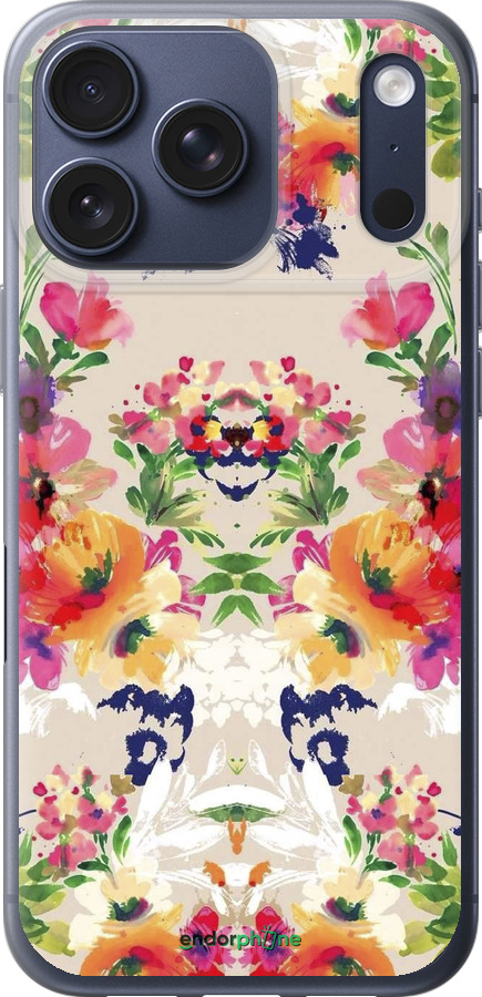 Силиконовый чехол Цветочный узор для Apple iPhone 17 PRO - 1083u-4030 изображение 