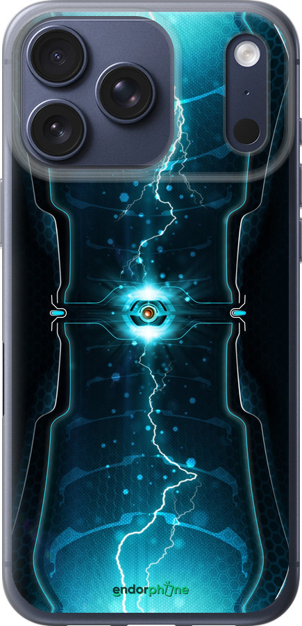 Силиконовый чехол Молнии в цилиндре для Apple iPhone 17 PRO - 120u-4030 изображение 