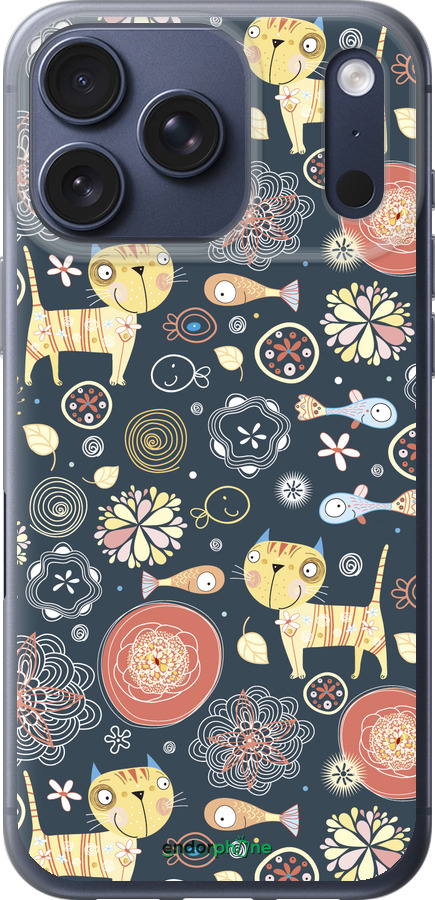 Силиконовый чехол Котята v4 для Apple iPhone 17 PRO - 1224u-4030 изображение 