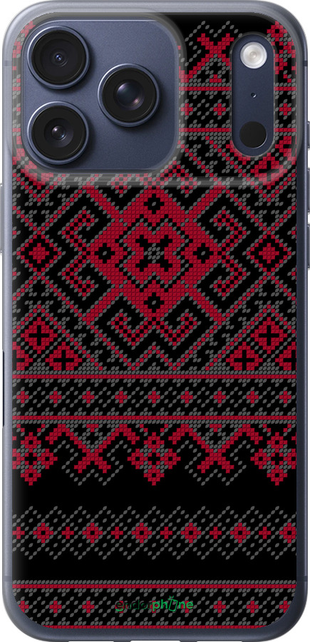 Силіконовий чехол Вишиванка 52 для Apple iPhone 17 PRO - 1763u-4030 изображение 