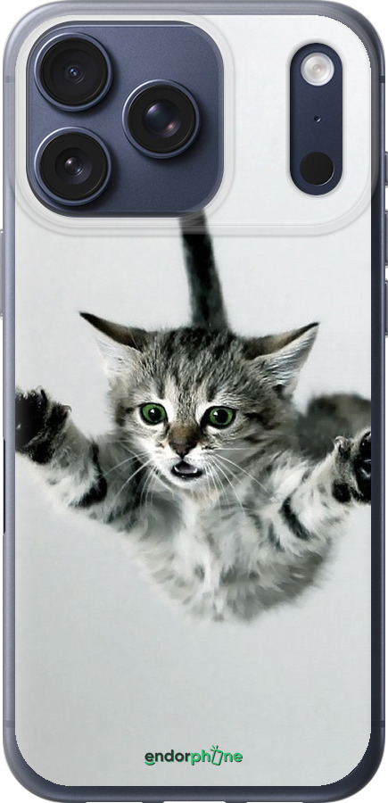 Силиконовый чехол Летящий котёнок для Apple iPhone 17 PRO - 2322u-4030 изображение 