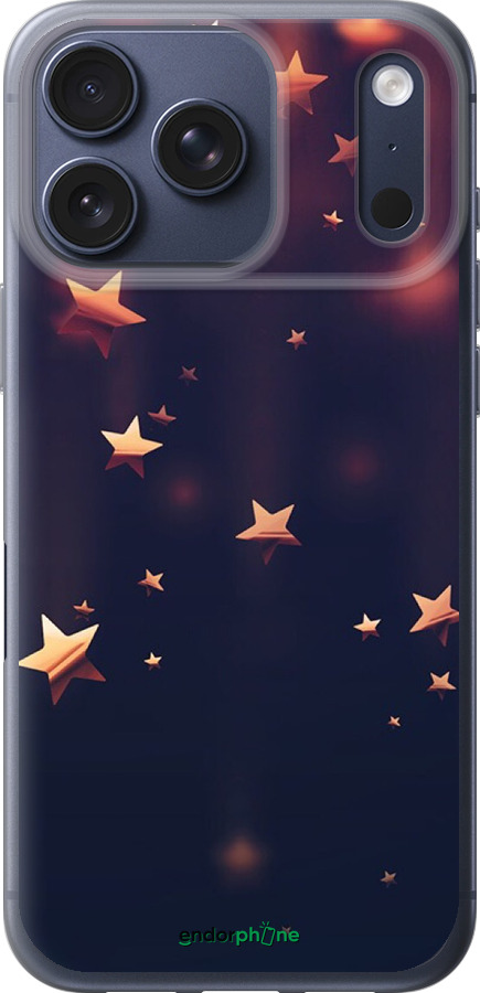 Силиконовый чехол Падающие звезды для Apple iPhone 17 PRO - 3974u-4030 изображение 