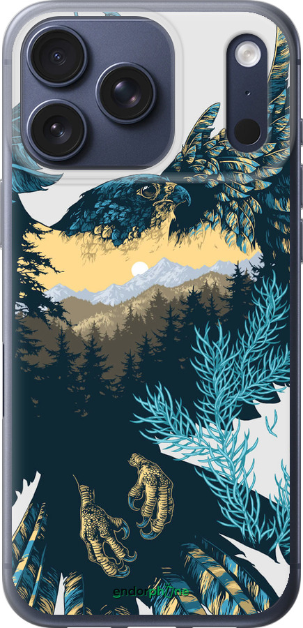 Силиконовый чехол Арт-орел на фоне природы для Apple iPhone 17 PRO - 3983u-4030 изображение 