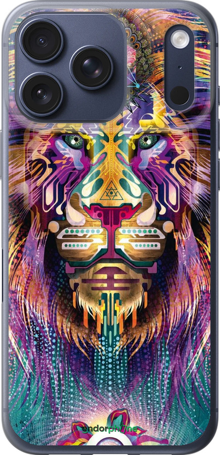 Силиконовый чехол Люминесцентный лев для Apple iPhone 17 PRO - 4037u-4030 изображение 