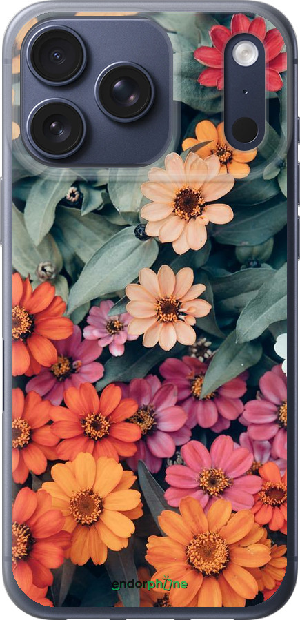 Силиконовый чехол Beauty flowers для Apple iPhone 17 PRO - 4050u-4030 изображение 