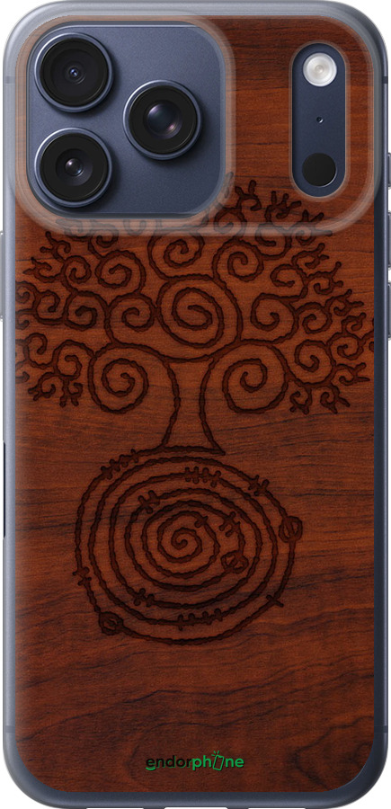 Силиконовый чехол Узор дерева для Apple iPhone 17 PRO - 4119u-4030 изображение 