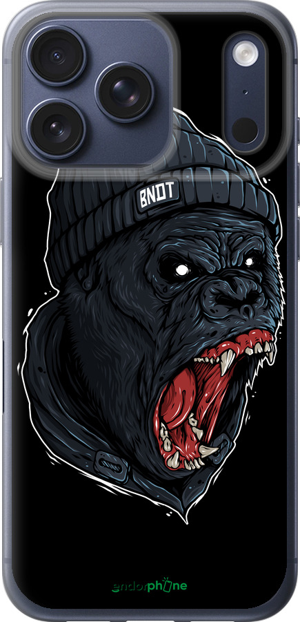 Силиконовый чехол Обезьяна в ярости для Apple iPhone 17 PRO - 4137u-4030 изображение 